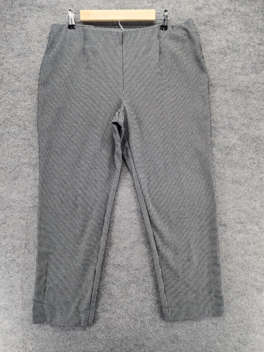 J Jill Pants Womens Large Petite Ponte Slim Leg Gray Mid Rise 35x25"